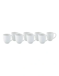 Maxwell & Williams Radiance Mug 400ml Set Of 8 Gift Boxed In White