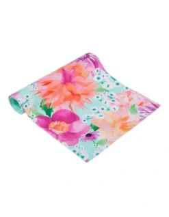 Maxwell & Williams Teas & C's Dahlia Daze Cotton Runner 150x33cm In Multi