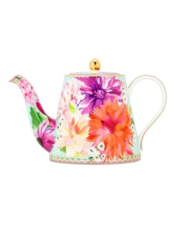 Maxwell & Williams Teas & C's Dahlia Daze Teapot With Infuser 500ML Gift Boxed In Multi