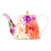Maxwell & Williams Teas & C's Dahlia Daze Teapot With Infuser 1L Gift Boxed In Multi