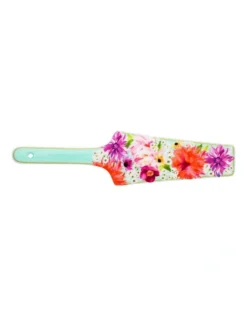 Maxwell & Williams Teas & C's Dahlia Daze Ceramic Cake Server Gift Boxed In Multi