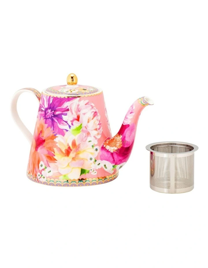 Maxwell & Williams Teas & C's Dahlia Daze Teapot With Infuser 500ml Gift Boxed In Multi - Image 2