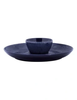 Maxwell & Williams Arc Chip & Dip 30cm Gift Boxed In Indigo Blue