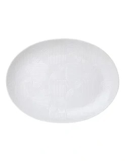 Maxwell & Williams Arc Oval Platter 36x27cm Gift Boxed In White