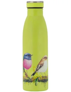 Maxwell & Williams Katherine Castle Bird Talk Double Wall Insulated Bottle 500ml Pink Robins