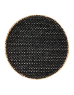 Maxwell & Williams Table Accents Round Placemat 38cm In Black/Natural