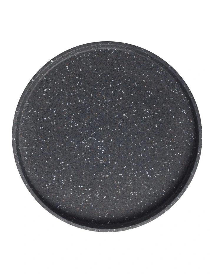 Maxwell & Williams Gift Boxed Livvi Terrazzo Round Serving Tray 36cm In Charcoal
