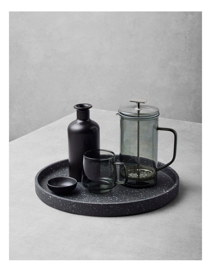 Maxwell & Williams Gift Boxed Livvi Terrazzo Round Serving Tray 36cm In Charcoal - Image 5